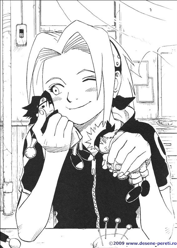 naruto desene colorat